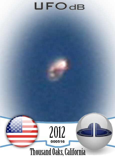Very bright reflective UFO - Thousands Oaks California - pictures 2012 UFO CARD Number 516
