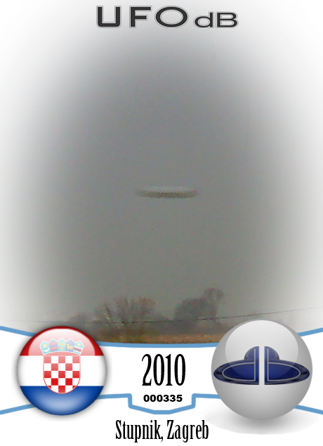 Very Clear UFO picture of Saucer in Sputnik, Croatia | November 2010 UFO CARD Number 335