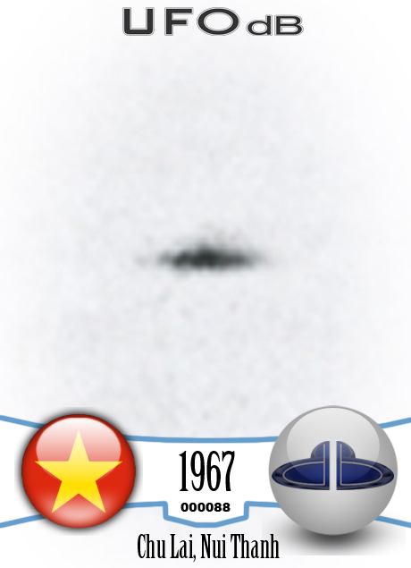 This UFO picture is the only ufo picture taken during the Vietnam war UFO CARD Number 88
