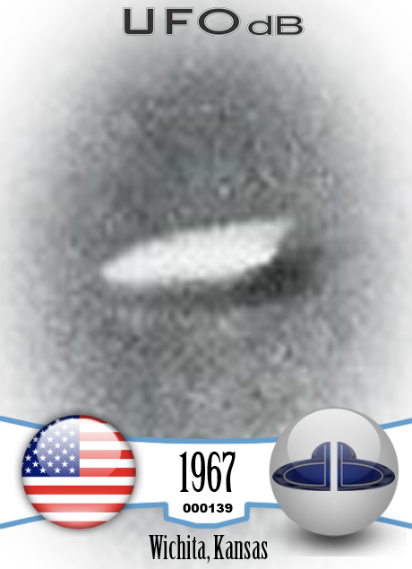 Very bright UFO with silver metal color making a strange noise | 1967 UFO CARD Number 139