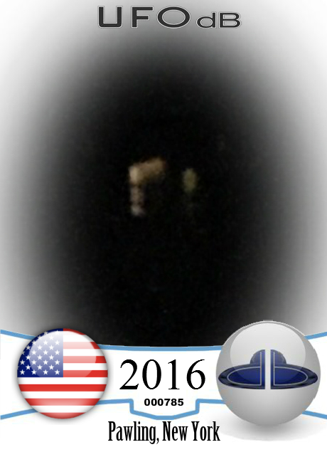 Wife see strange looking UFO and take picture - Pawling New York USA 2 UFO CARD Number 785
