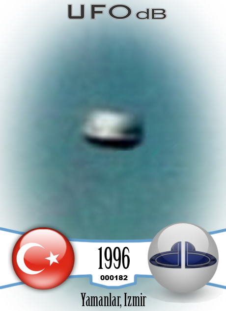 Yamanlar Mountain Peak Hitchhikers UFO Picture | Izmir, Turkey 1996 UFO CARD Number 182