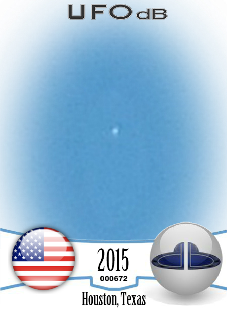 heard a helicopter and looked up and saw a shiny ball that was moving UFO CARD Number 672