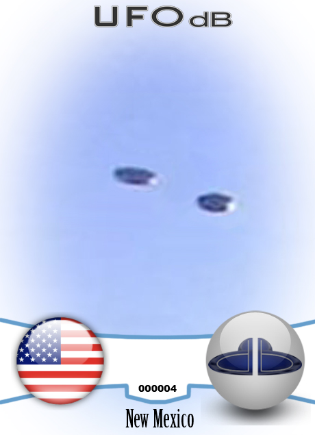 UFO over New Mexico - UFOdB.com - UFO pictures UFO CARD Number 4