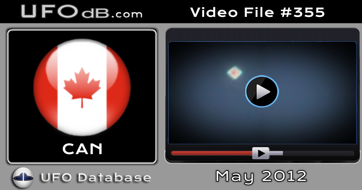 Bright Diamond shaped UFO seen in Morin Heights, Quebec, Canada 2012