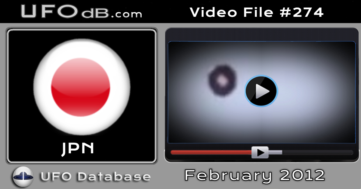 Clear video of UFO sphere rotating over Yokosuka, Kanagawa, Japan 2012