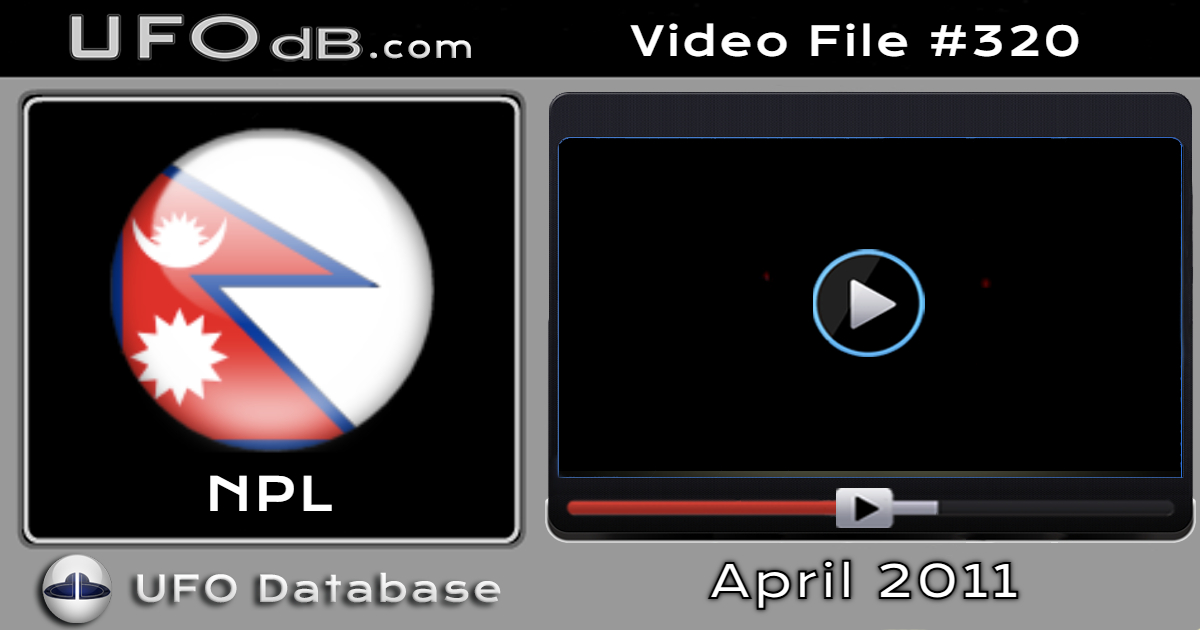 Colorful flashing UFO sighting from Nepal caught on video - 2011