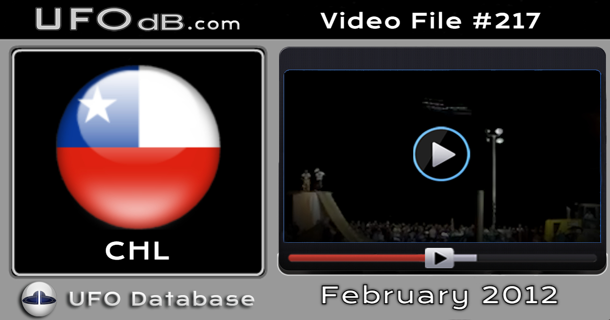 Fast UFO captured on video during BMX show - Antofagasta, Chile 2012