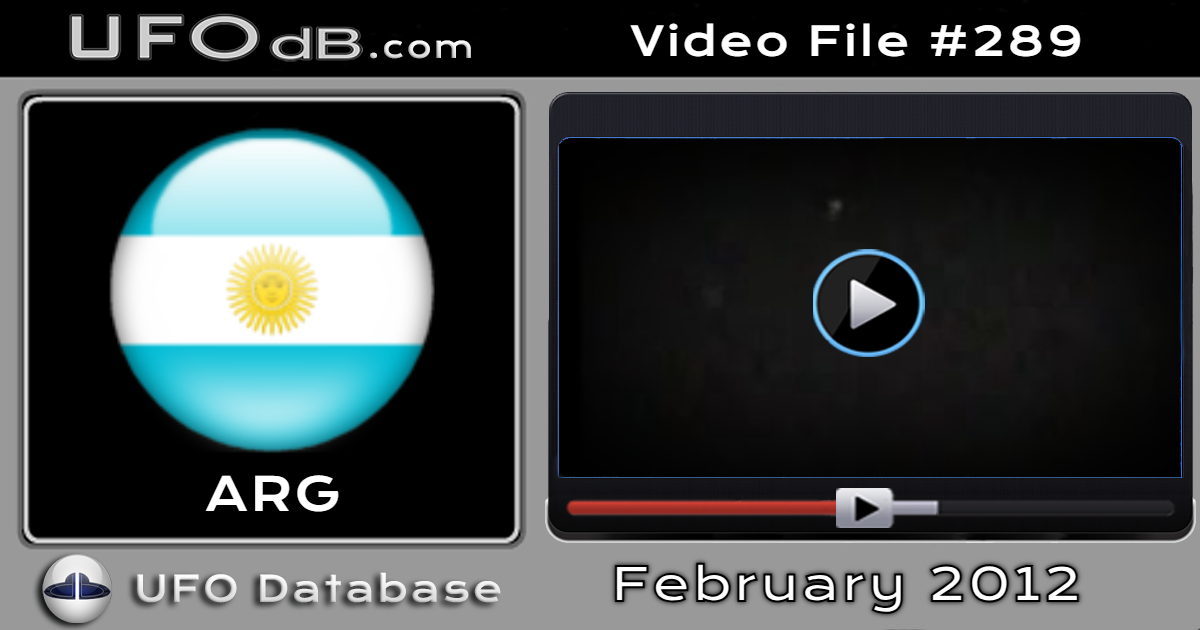 Film makers get a fleet of UFOs over Campo de Mayo in Argentina - 2012