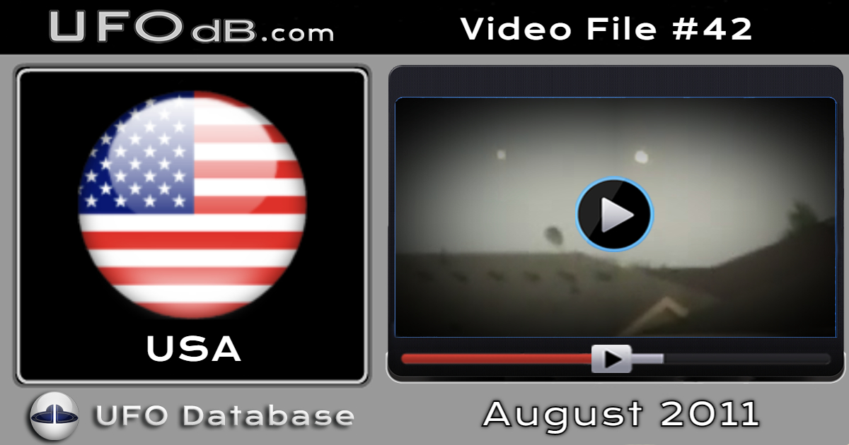 Fleet of 4 bright sphere UFOs caught on video - Commerce City Colorado