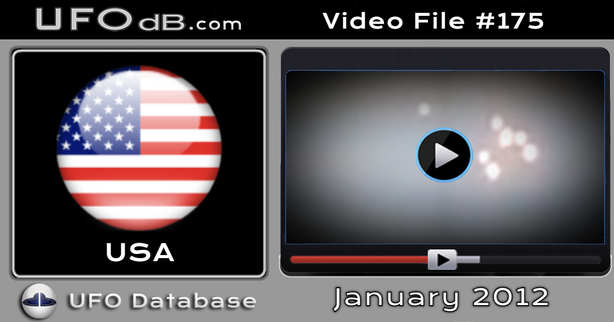 Fleet of bright UFOs caught on video over Richmond, Virginia in 2012