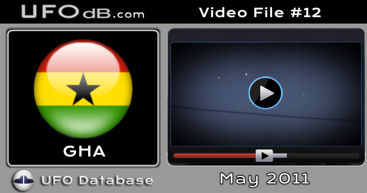 Ghana in west Africa visited by UFOs early in the morning May 11 2011