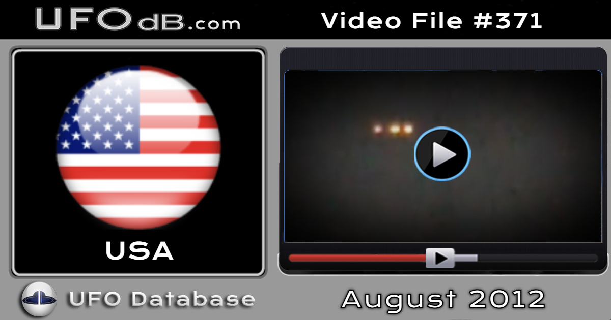 Great UFO sighting caugh on video over North Myrtle beach SC, USA 2012
