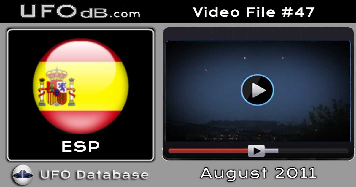 Group of 3 UFOs caught on Video near La Papiola, Catalonia, Spain 2011