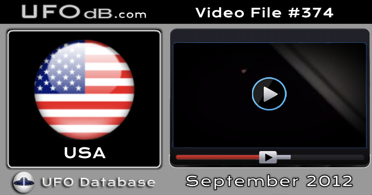 Hard to see distant UFO caught on video over McAllen Texas USA 2012