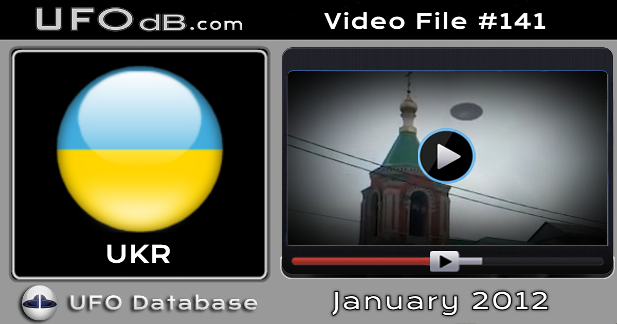 Impressive ufo sighting caught on video in Donetsk, Ukraine - 2012