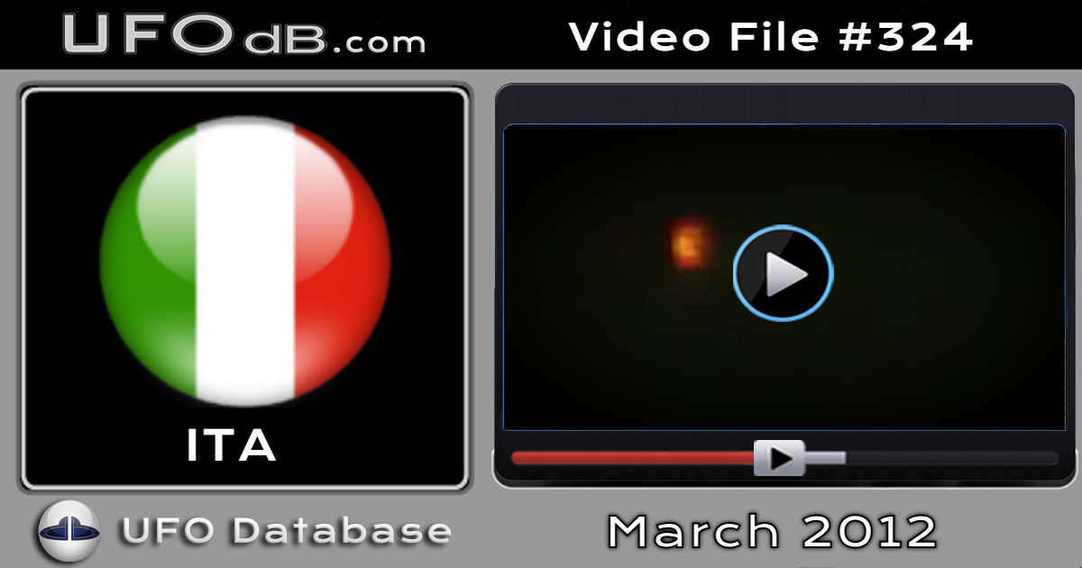 Multicolored UFO orb seen flashing over Balestrate in Palermo 2012