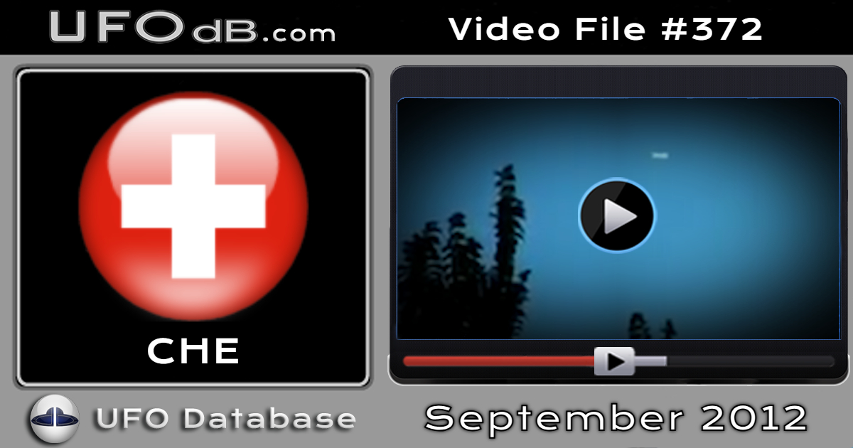 Nice UFO video clip with UFO in blue sky - Neuchatel Switzerland 2012