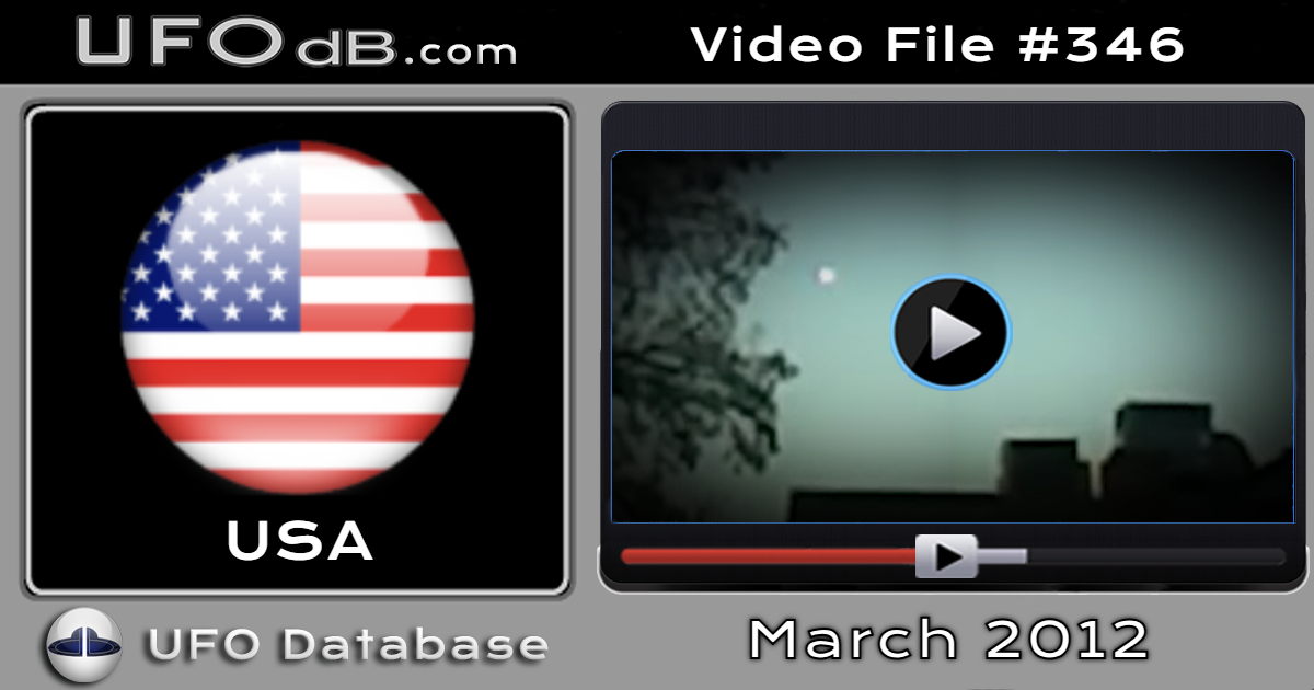 Nice small UFO video from Las Vegas showing a blinking orb - 2012