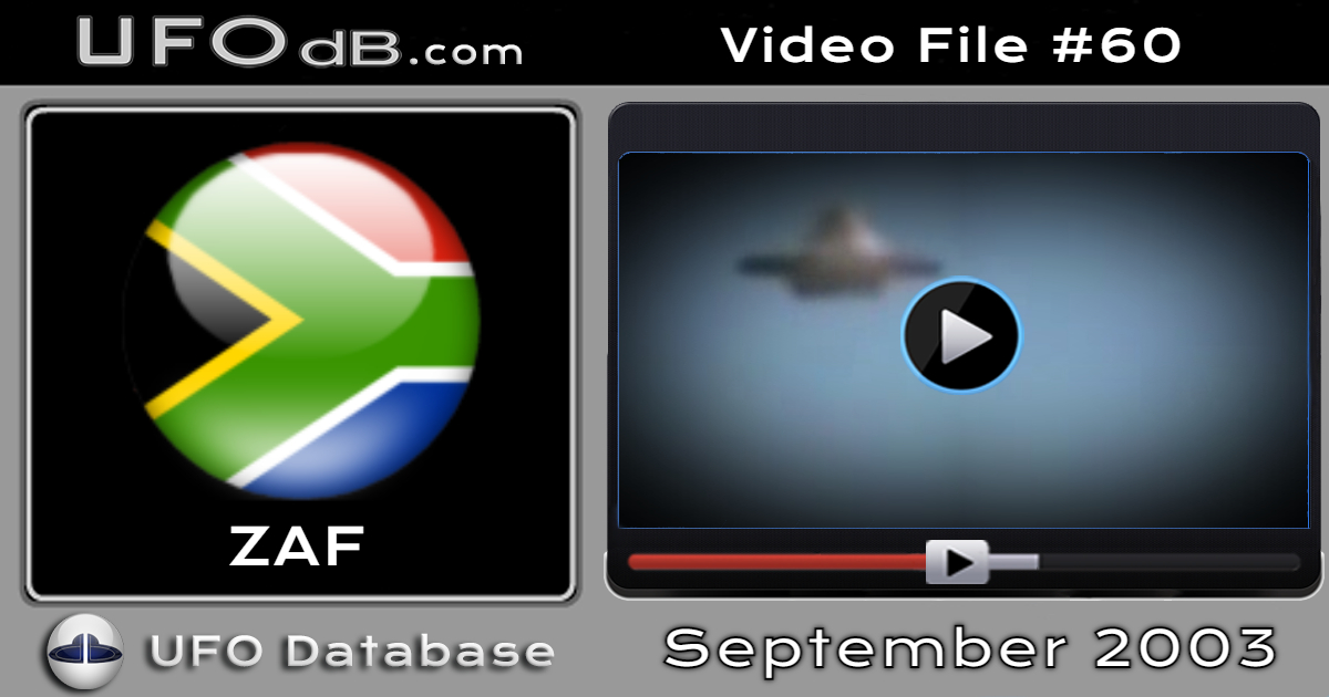 Rare 2003 South African UFO video filmed at the Cape of Good Hope