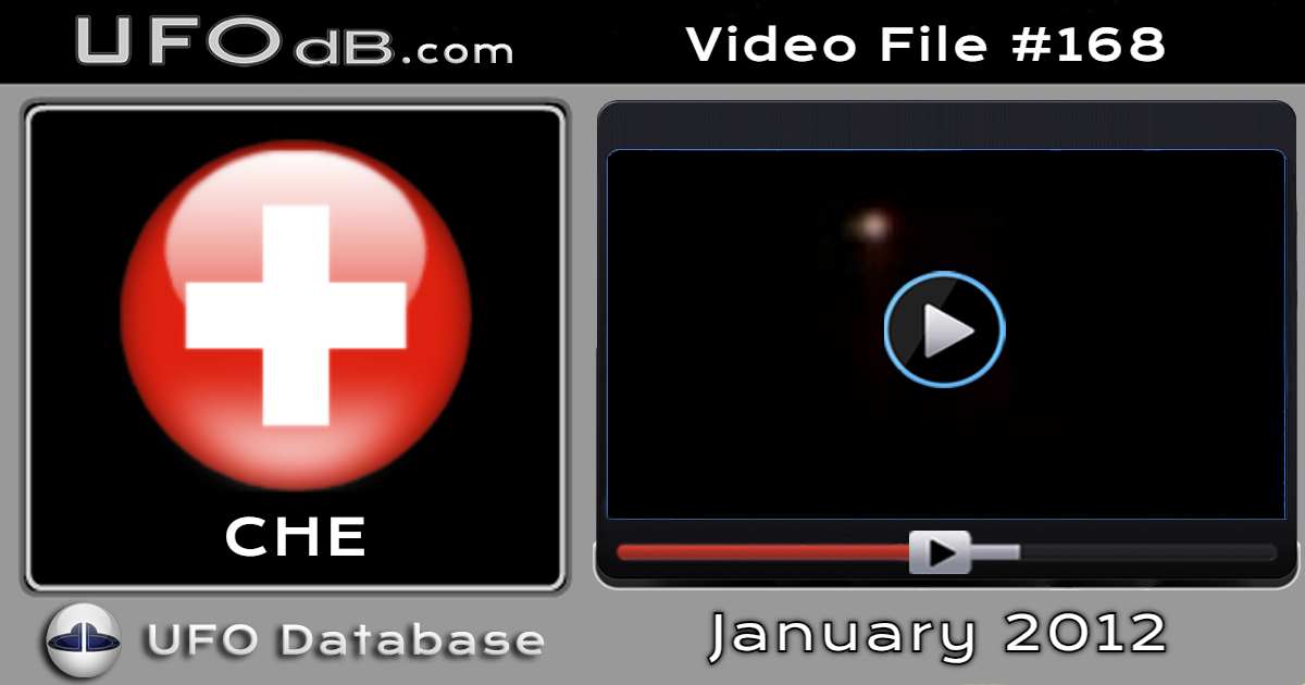 Rare ufo video from Switzerland made from 2 footages - January 2012