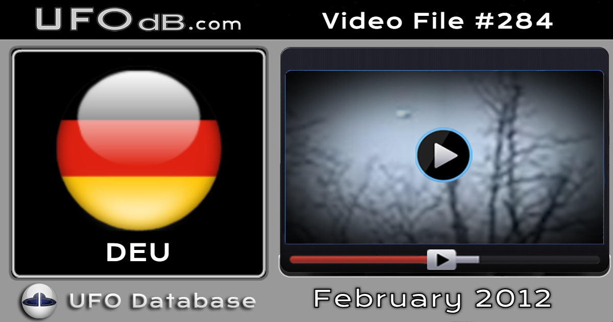 Small UFO probe moving in circle in a forest near Berlin Germany 2012