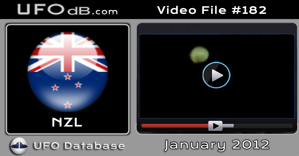 Strange boomerang shaped ufo caught on video over New Zealand - 2012