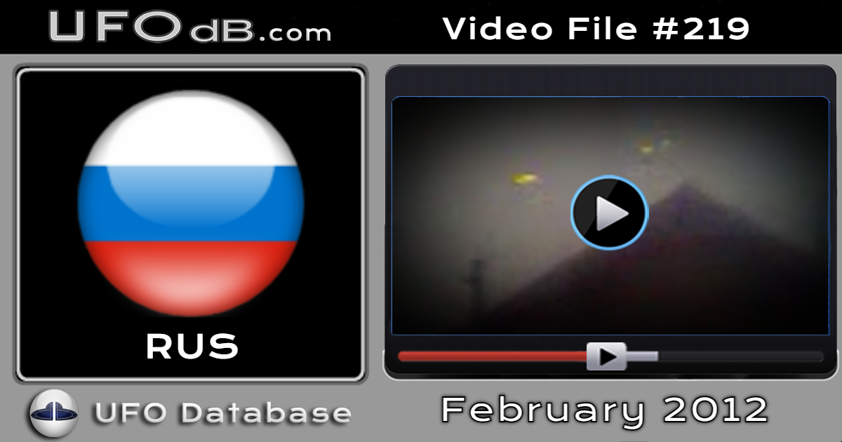 Strange ufo sighting of several ufos passing across the sky in Russia