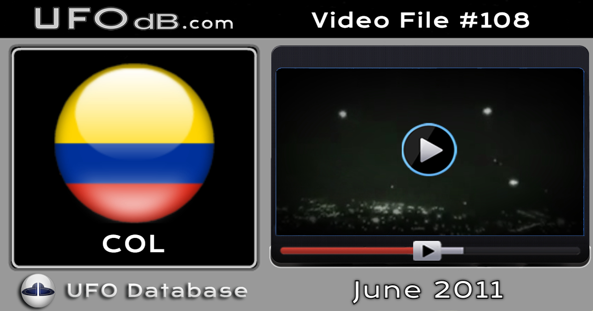 Surprizing video showing several UFOS near a thunderstorm over Bogota