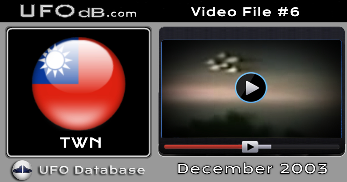 TW news station - UFOs flight formation caught on video - Taiwan 2004