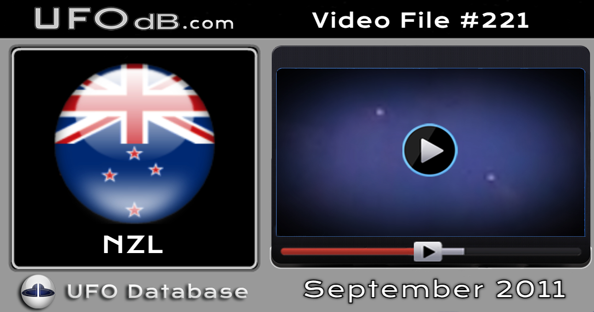 Two UFO orbs following each others on video Auckland New Zealand 2011