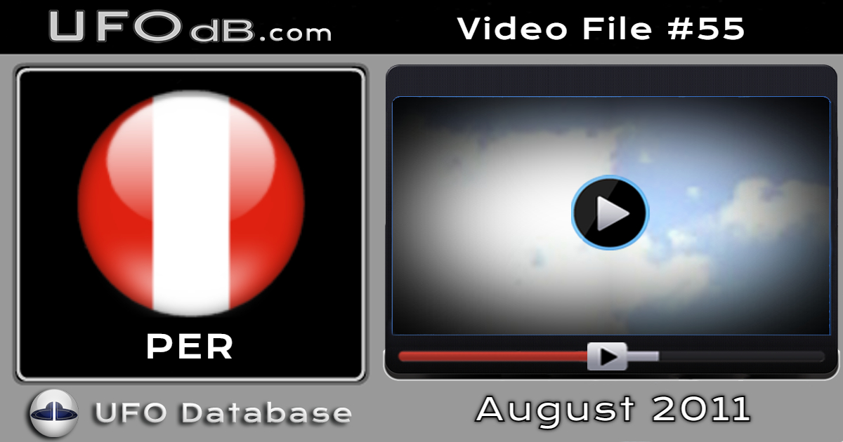 Two UFO videos of the same UFO sighting in Machu Picchu in Peru - 2011