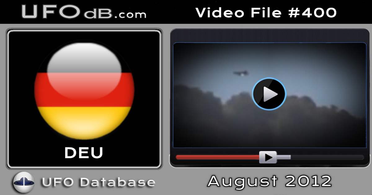 Two Videos to confirm this Incredible UFO sighting in Germany - 2012
