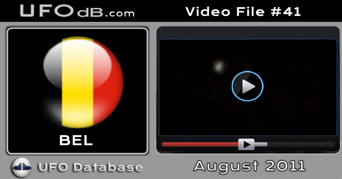 Two friends get footage of changing UFO over Limburg in Belgium 2011