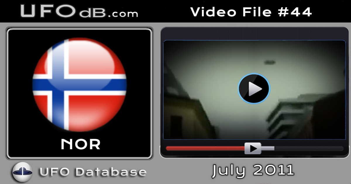 UFO caught on 2 different News videos during the 2011 Oslo bomb attack