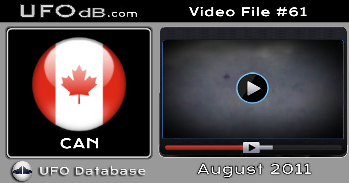 UFO footage captures UFO near Lake Ontario over Toronto in Canada 2011