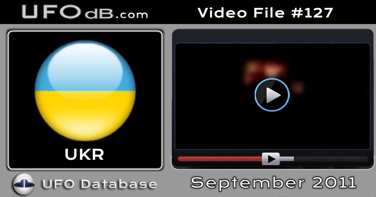 UFO with several flashing lights caught on video over Crimea, Ukraine