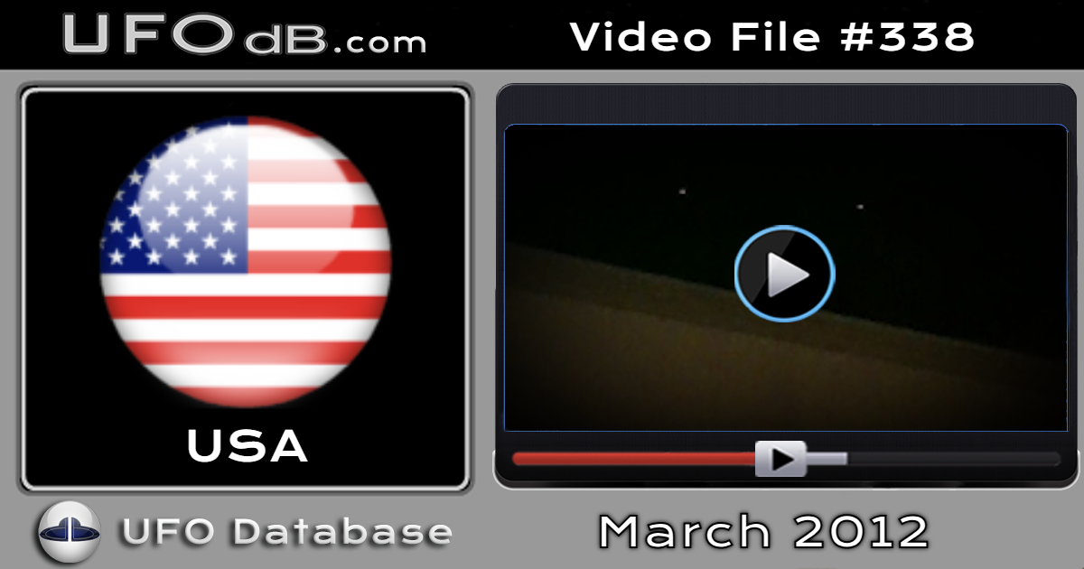 Video of Fleet of UFOs passing over building in Georgia, USA - 2012