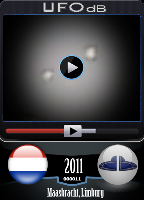 Fleet of UFOs caught on Video in daylight in the Netherlands May 2011 UFO CARD Number 11