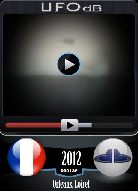 France Orleans near Loire river ufo video showing 2 ufos landing UFO CARD Number 132
