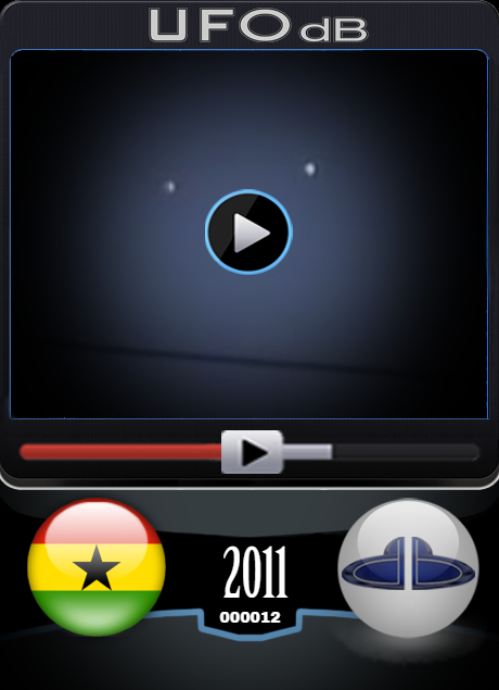 Ghana in west Africa visited by UFOs early in the morning May 11 2011 UFO CARD Number 12
