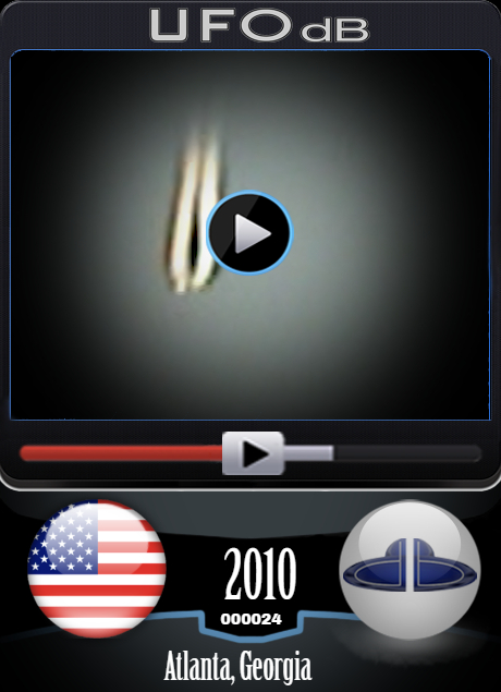 Impressive UFO footage taken near the Atlanta airport - September 2010 UFO CARD Number 24