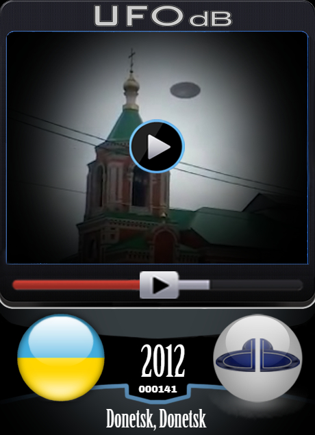 Impressive ufo sighting caught on video in Donetsk, Ukraine - 2012 UFO CARD Number 141