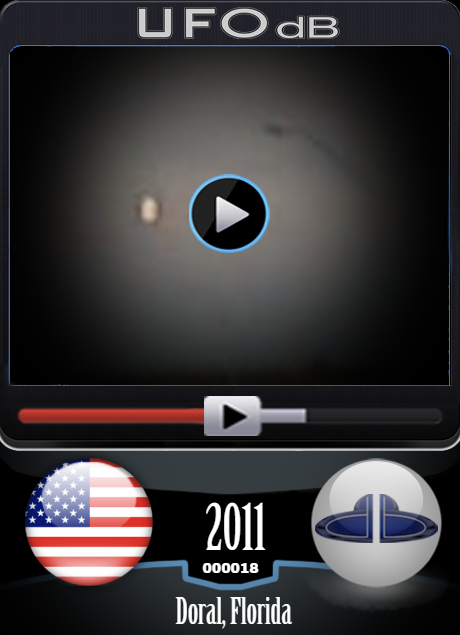 Miami airport visited by UFO filmed on Video from moving car June 2011 UFO CARD Number 18
