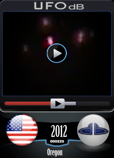 Nice video with Diamond UFO hovering in the night in Oregon USA 2012 UFO CARD Number 225