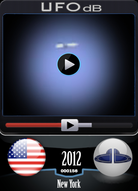 Saratoga county 2012 UFO sighting caught on video - New York USA UFO CARD Number 156