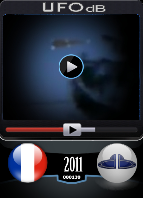 Triangular UFO caught on video somewhere over France in December 2011 UFO CARD Number 139