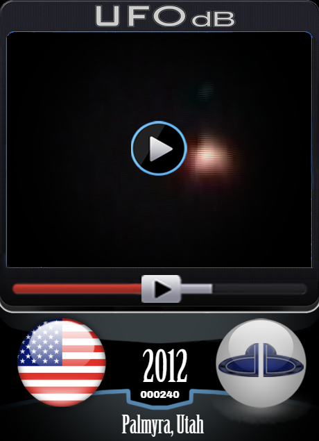 Two Active balls of fire ufos over Palmyra, Utah caught on video 2012  UFO CARD Number 240