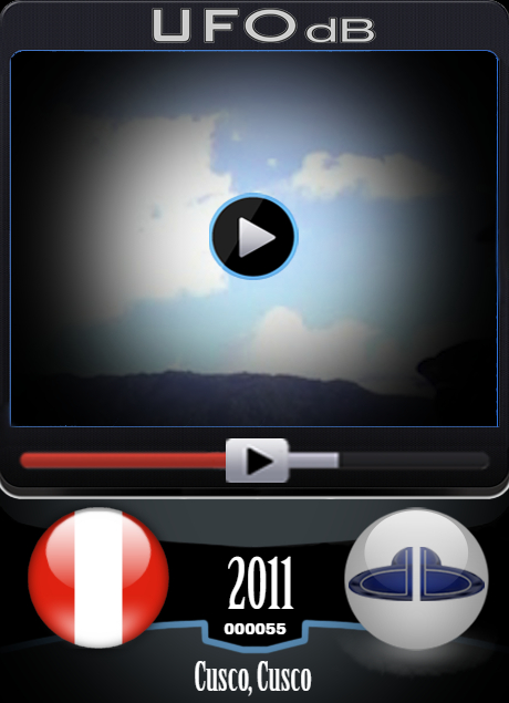 Two UFO videos of the same UFO sighting in Machu Picchu in Peru - 2011 UFO CARD Number 55