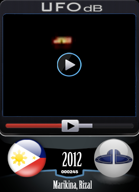 UFO sightings in the San Mateo and Marikina regions Philippines 2012 UFO CARD Number 245